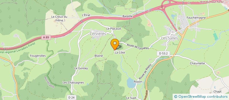 localisation de l'entreprise MONSIEUR PASCAL PROLANGE  SAINT-JEAN-LA-VETRE