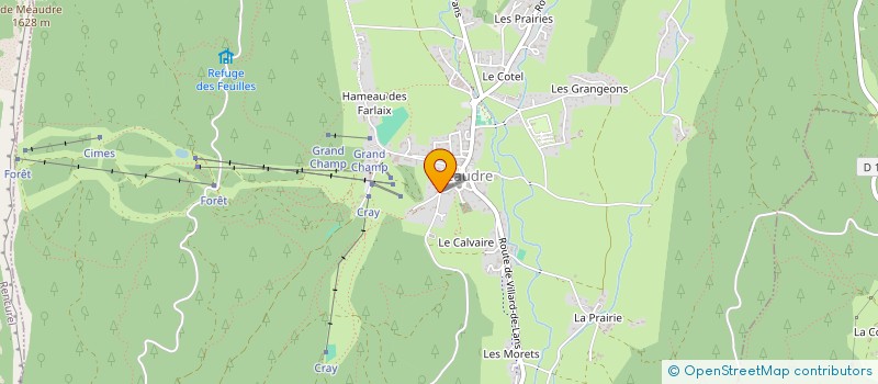 localisation de l'entreprise MONSIEUR PASCAL PROT  AUTRANS-MEAUDRE EN VERCORS