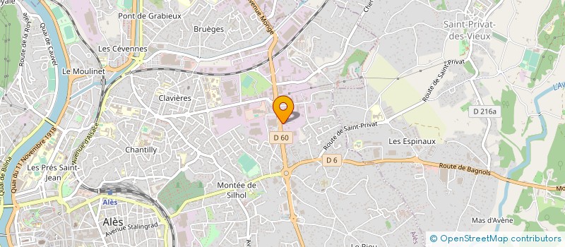 localisation de l'entreprise MONSIEUR PASCAL PROTIN à ALES