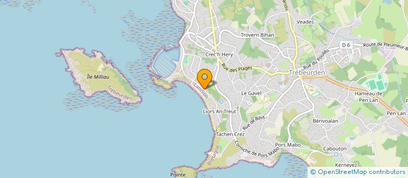 localisation de l'entreprise MONSIEUR PASCAL PRUD'HOMME  TREBEURDEN