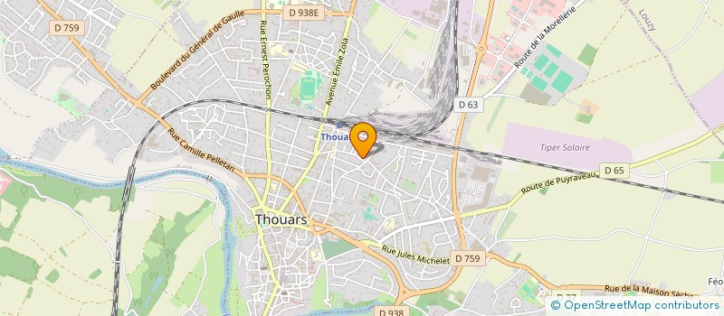 localisation de l'entreprise MONSIEUR PASCAL PRUNIER à THOUARS