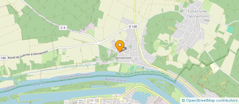 localisation de l'entreprise MONSIEUR PASCAL QUEANT  FOLLAINVILLE-DENNEMONT