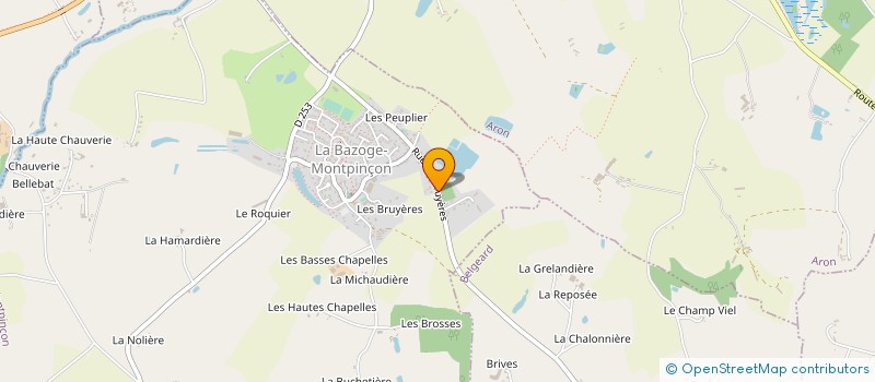localisation de l'entreprise MONSIEUR PASCAL QUELIN à LA BAZOGE-MONTPINCON