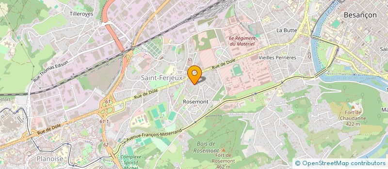 localisation de l'entreprise MONSIEUR PASCAL QUESDYEL à BESANCON