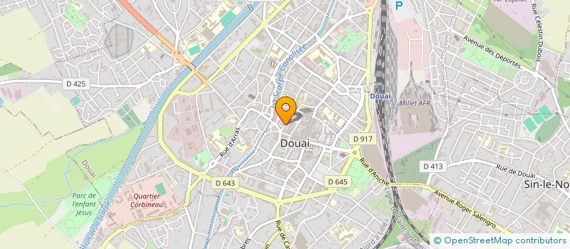 localisation de l'entreprise MONSIEUR PASCAL QUILLE à DOUAI