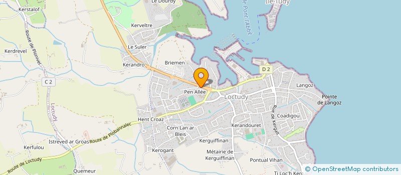 localisation de l'entreprise MONSIEUR PASCAL QUINIOU  LOCTUDY