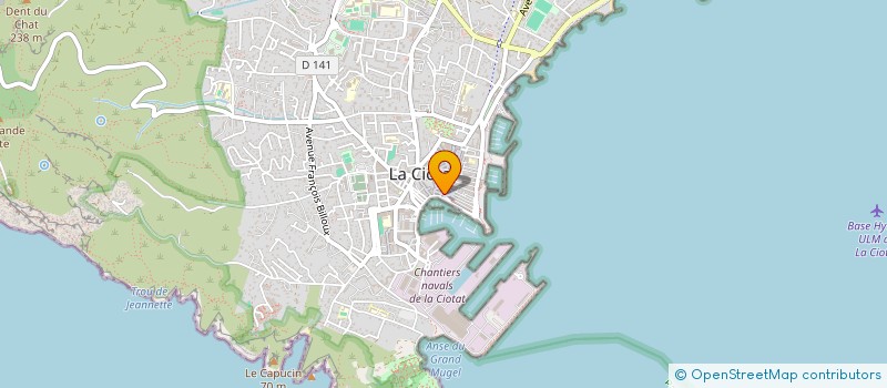 localisation de l'entreprise MONSIEUR PASCAL RABEAU  LA CIOTAT