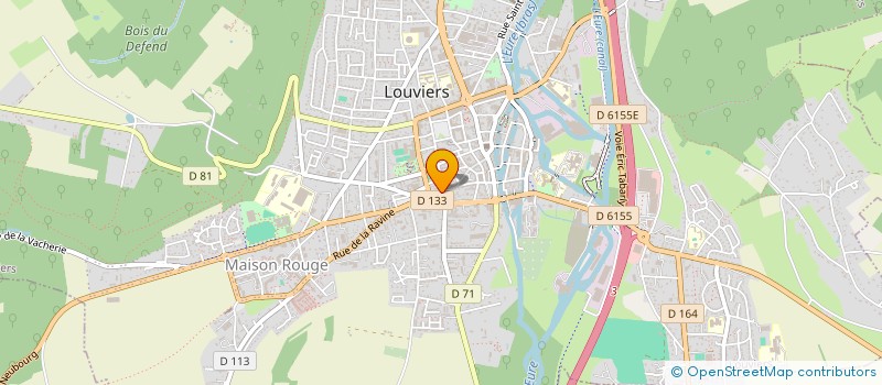 localisation de l'entreprise MONSIEUR PASCAL RACINE à LOUVIERS