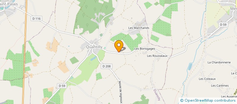 localisation de l'entreprise MONSIEUR PASCAL RAIMBAULT  QUANTILLY