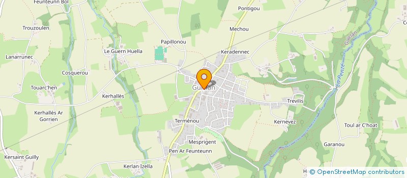 localisation de l'entreprise MONSIEUR PASCAL RAOUL  LE CLOITRE-SAINT-THEGONNEC