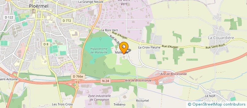 localisation de l'entreprise MONSIEUR PASCAL RAULT  PLOERMEL