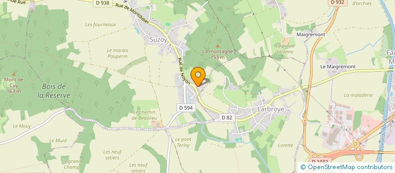 localisation de l'entreprise MONSIEUR PASCAL RAUT  SUZOY