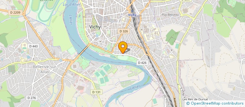 localisation de l'entreprise MONSIEUR PASCAL REGNIER à VICHY