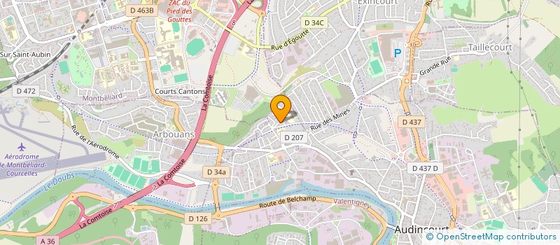 localisation de l'entreprise MONSIEUR PASCAL REINE  AUDINCOURT