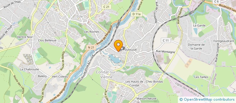 localisation de l'entreprise MONSIEUR PASCAL REIX à CONDAT-SUR-VIENNE