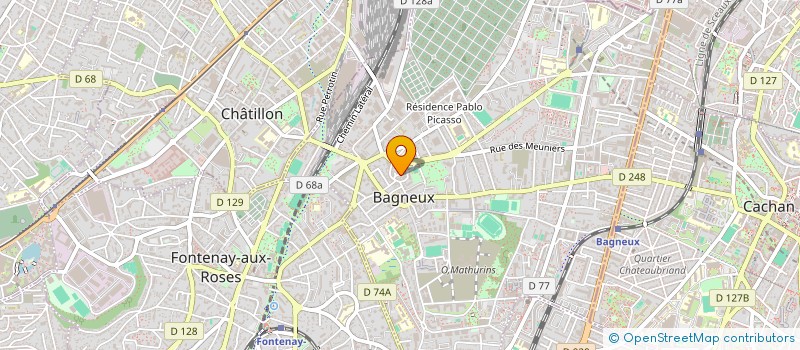 localisation de l'entreprise MONSIEUR PASCAL REMONDET à BAGNEUX