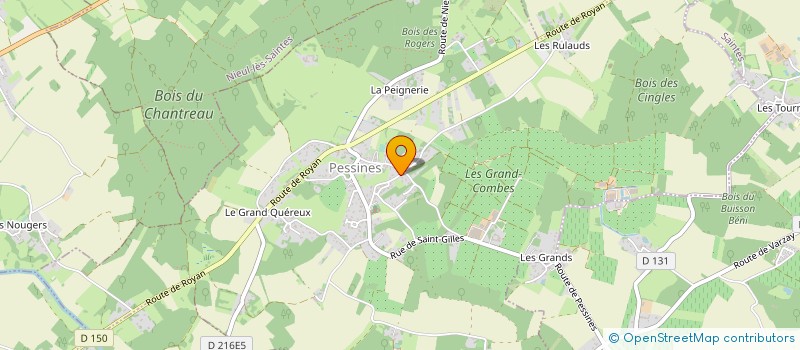 localisation de l'entreprise MONSIEUR PASCAL RENAUD  SAINT-CIERS-DU-TAILLON