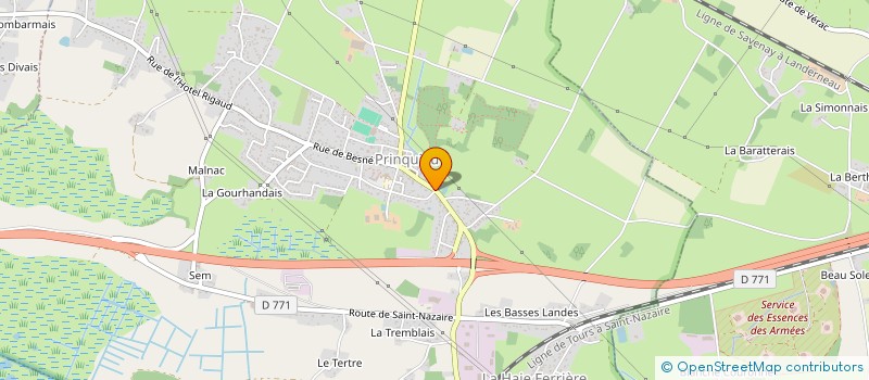 localisation de l'entreprise MONSIEUR PASCAL RENAUD à PRINQUIAU