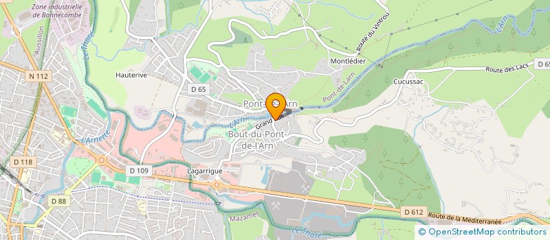 localisation de l'entreprise MONSIEUR PASCAL REOUS  BOUT-DU-PONT-DE-LARN