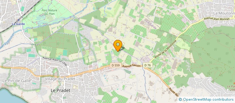 localisation de l'entreprise MONSIEUR PASCAL REVEILLERE  LE PRADET