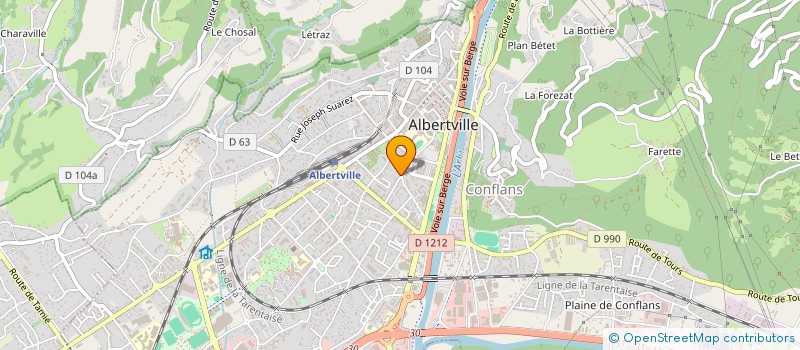 localisation de l'entreprise MONSIEUR PASCAL REVERS  ALBERTVILLE