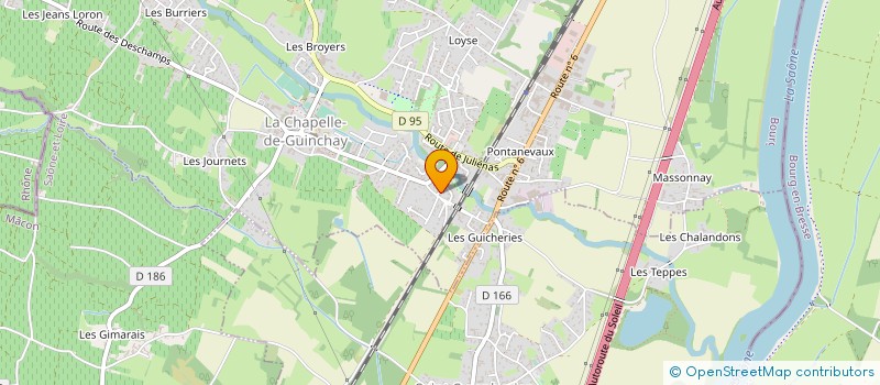 localisation de l'entreprise MONSIEUR PASCAL REVILLON  CHANES