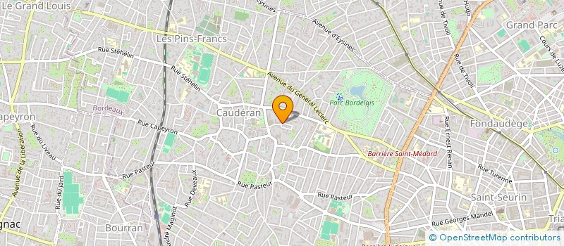 localisation de l'entreprise MONSIEUR PASCAL REY  BORDEAUX