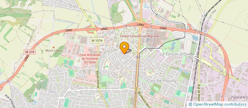 localisation de l'entreprise MONSIEUR PASCAL REYDET à DIJON
