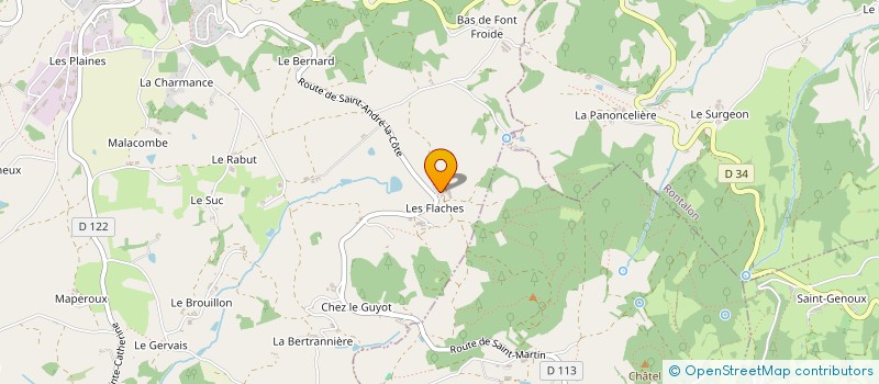 localisation de l'entreprise MONSIEUR PASCAL REYNARD à SAINT-MARTIN-EN-HAUT