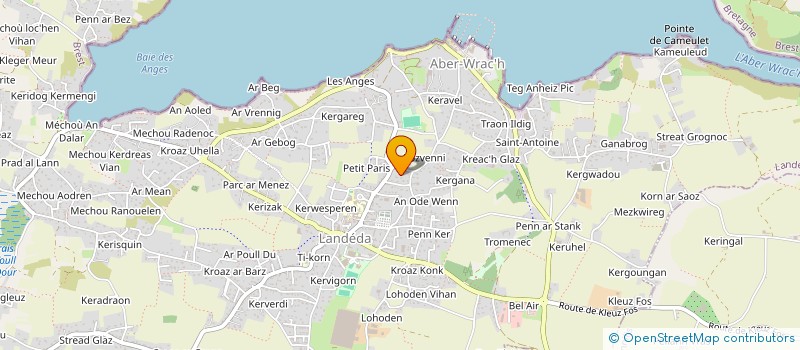 localisation de l'entreprise MONSIEUR PASCAL RIAUX  LANDEDA