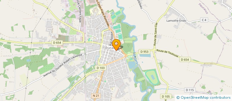 localisation de l'entreprise MONSIEUR PASCAL RICAUD  FLEURANCE