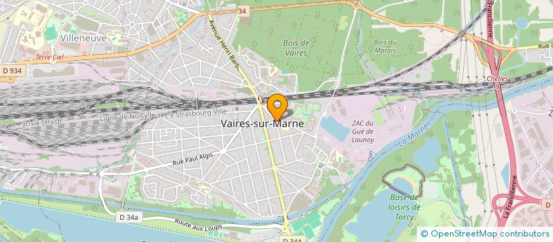 localisation de l'entreprise MONSIEUR PASCAL RIDEAU  VAIRES-SUR-MARNE