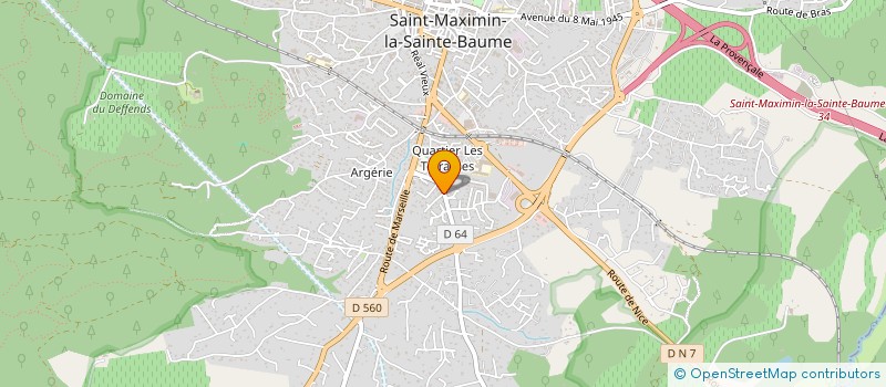 localisation de l'entreprise MONSIEUR PASCAL RIFFET à SAINT-MAXIMIN-LA-SAINTE-BAUME