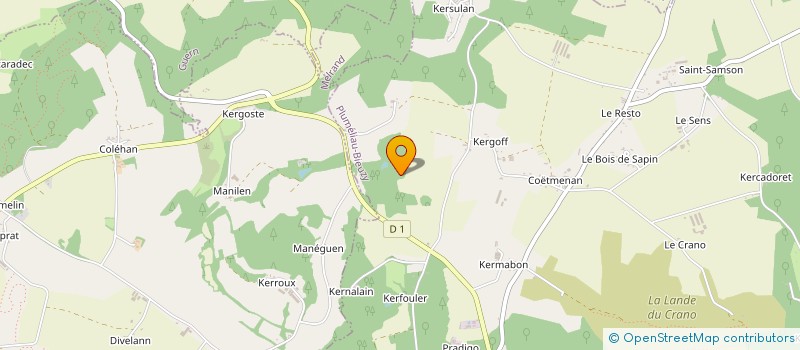 localisation de l'entreprise MONSIEUR PASCAL RIO  PLUMELIAU-BIEUZY