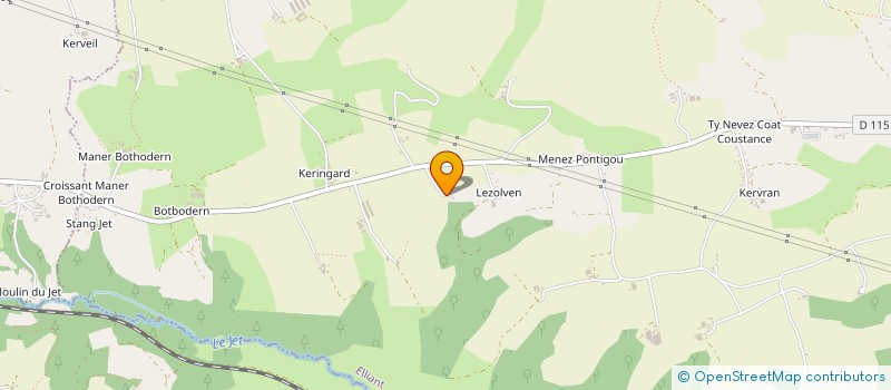 localisation de l'entreprise MONSIEUR PASCAL RIOU  ELLIANT