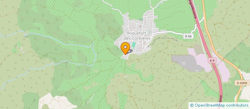 localisation de l'entreprise MONSIEUR PASCAL RIVIERE  ROQUEFORT-DES-CORBIERES