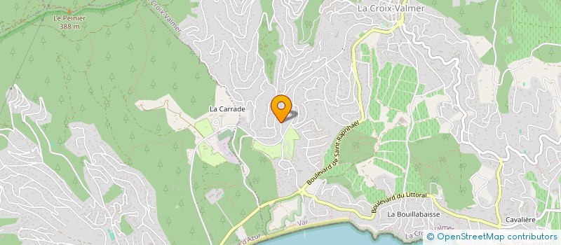 localisation de l'entreprise MONSIEUR PASCAL RIVOIRE  LA CROIX-VALMER