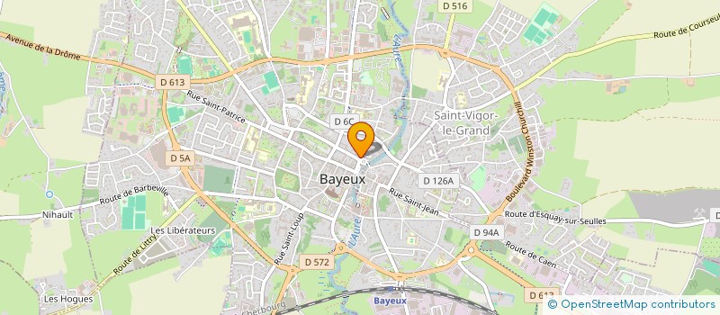 localisation de l'entreprise MONSIEUR PASCAL ROBERT  BAYEUX