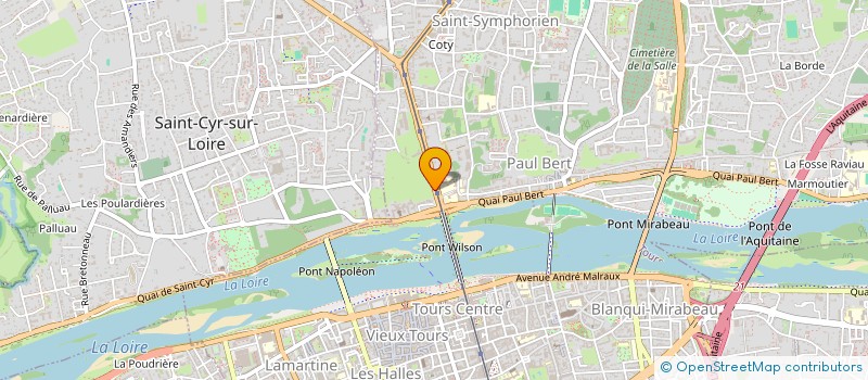 localisation de l'entreprise MONSIEUR PASCAL ROBERT  TOURS