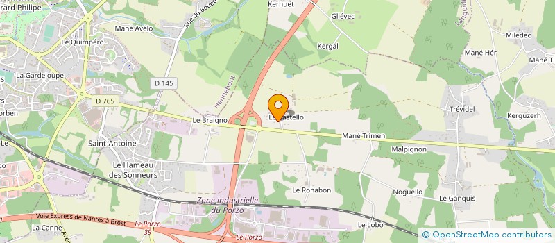 localisation de l'entreprise MONSIEUR PASCAL ROBERT  KERVIGNAC