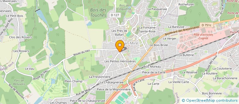 localisation de l'entreprise MONSIEUR PASCAL ROBERT  BALLAN-MIRE