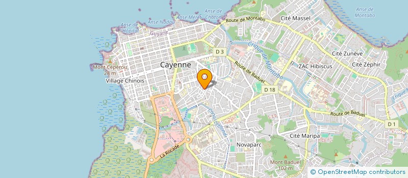 localisation de l'entreprise MONSIEUR PASCAL-ROBERT GILLOT  CAYENNE