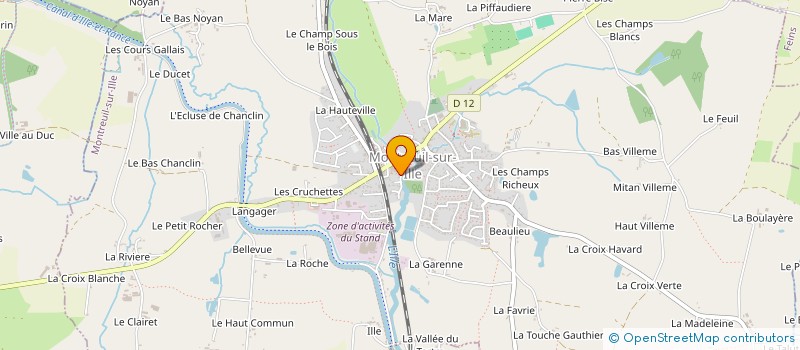 localisation de l'entreprise MONSIEUR PASCAL ROBIN  MONTREUIL-SUR-ILLE