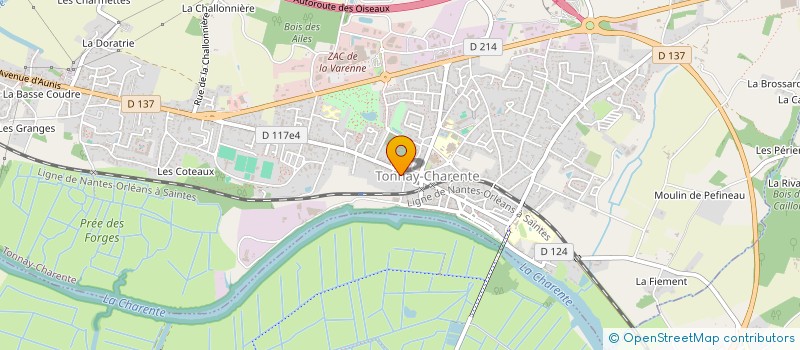 localisation de l'entreprise MONSIEUR PASCAL ROBIN  TONNAY-CHARENTE