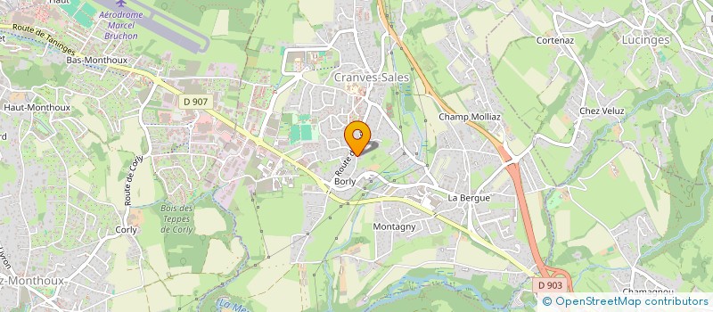 localisation de l'entreprise MONSIEUR PASCAL ROBIN à CRANVES-SALES