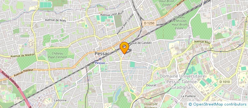 localisation de l'entreprise MONSIEUR PASCAL ROCHE  PESSAC