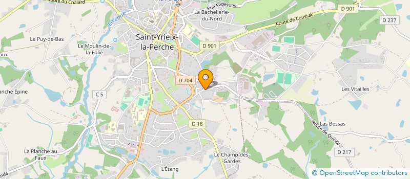 localisation de l'entreprise MONSIEUR PASCAL ROCHE  ST YRIEIX LA PERCHE