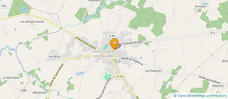 localisation de l'entreprise MONSIEUR PASCAL RODIER  SAINT-SULPICE-LES-FEUILLES