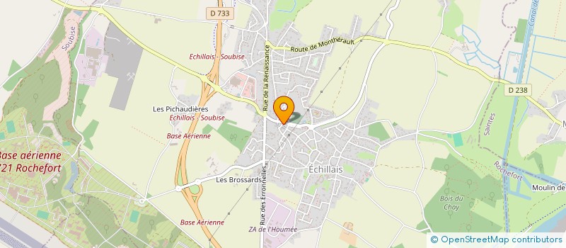 localisation de l'entreprise MONSIEUR PASCAL RODRIGUEZ  ECHILLAIS