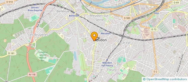 localisation de l'entreprise MONSIEUR PASCAL ROE D ALBERT  MEUDON